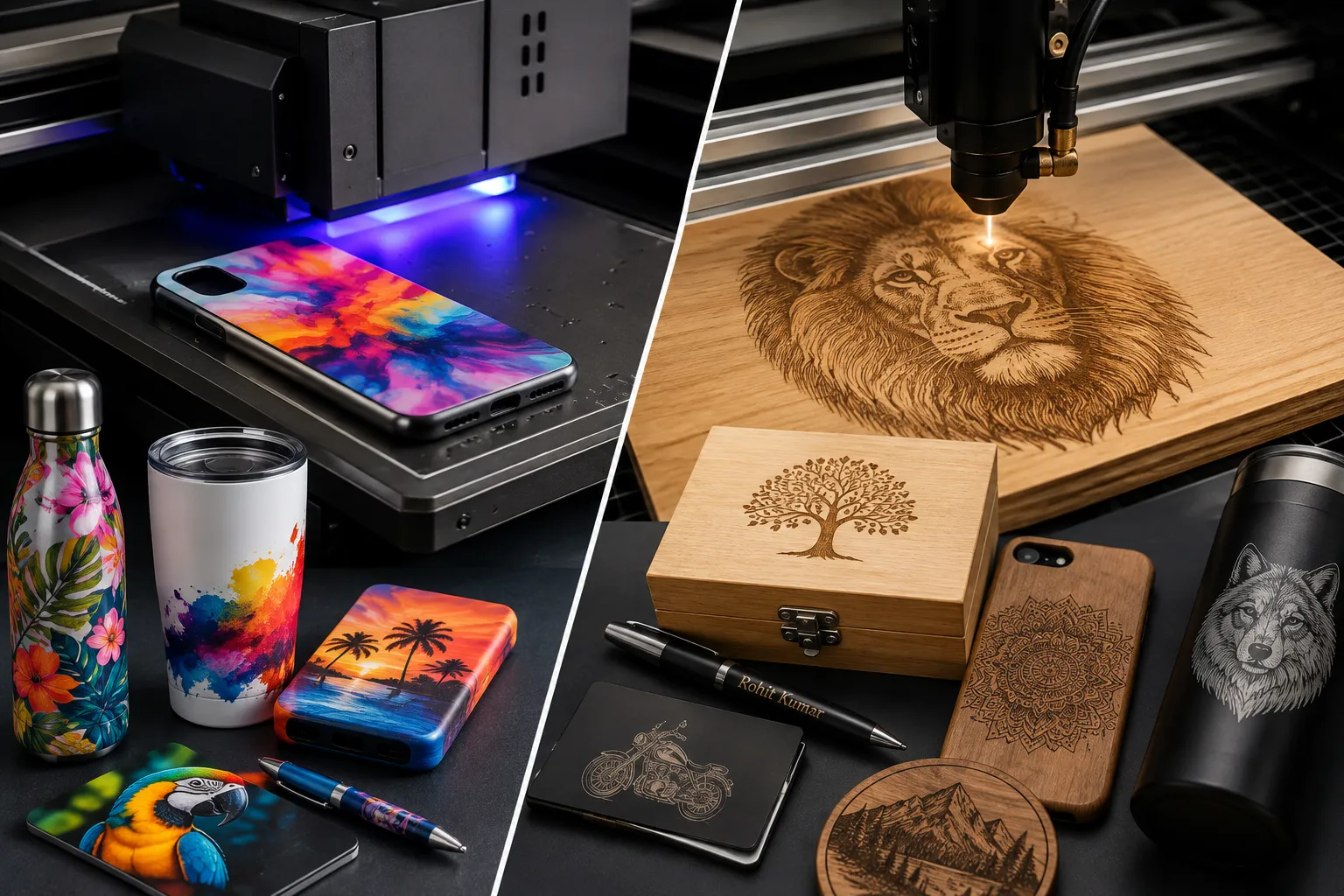 UV Printing and Engraving in Dubai